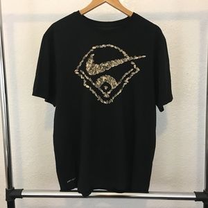 Nike Black Baseball Sunflower Seed T-Shirt